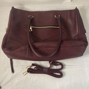 Dark Maroon A+ Ellen Bag + accessory straps